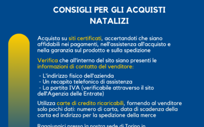 CONSIGLI PER GLI ACQUISTI NATALIZI